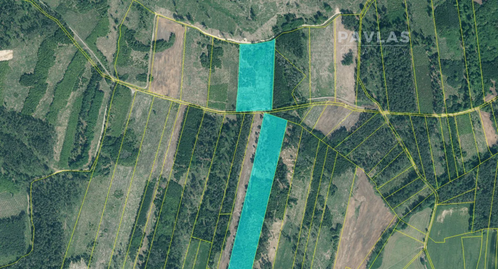 Prodej lesních pozemků o výměře 103270m2