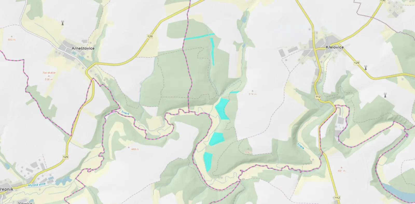 Prodej lesních pozemků o výměře 102822m2